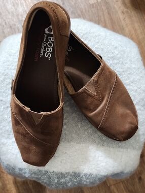 Skechers BOBS Brown Suede Slip-On Loafers